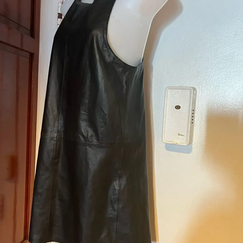 BEACH RIOT ‘Pistola’ leather mini dress sexy designer all season all occasion